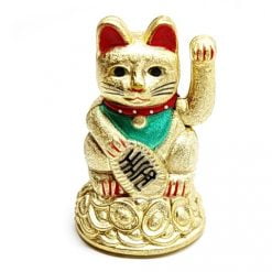 Pisica norocoasa Maneki Neko aurie, Remediu Feng Shui pentru atractia prospeitatii si bunastarii