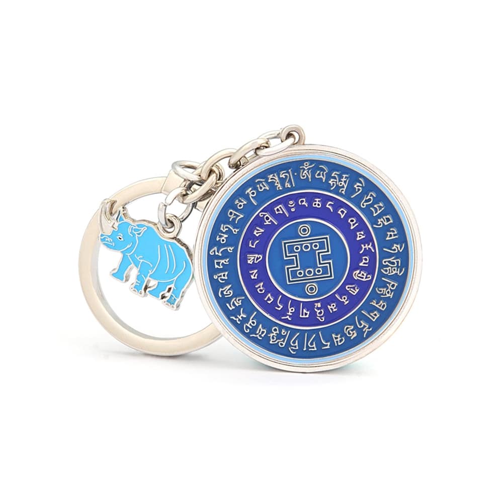 Amuleta de protectie cu elefant si rinocer