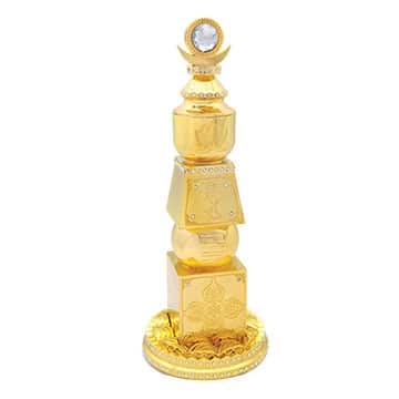Pagoda Celor 5 Elemente Incrustata Cu Floare De Lotus,silaba Hum, Dubla Dorje Si Nod Mistic