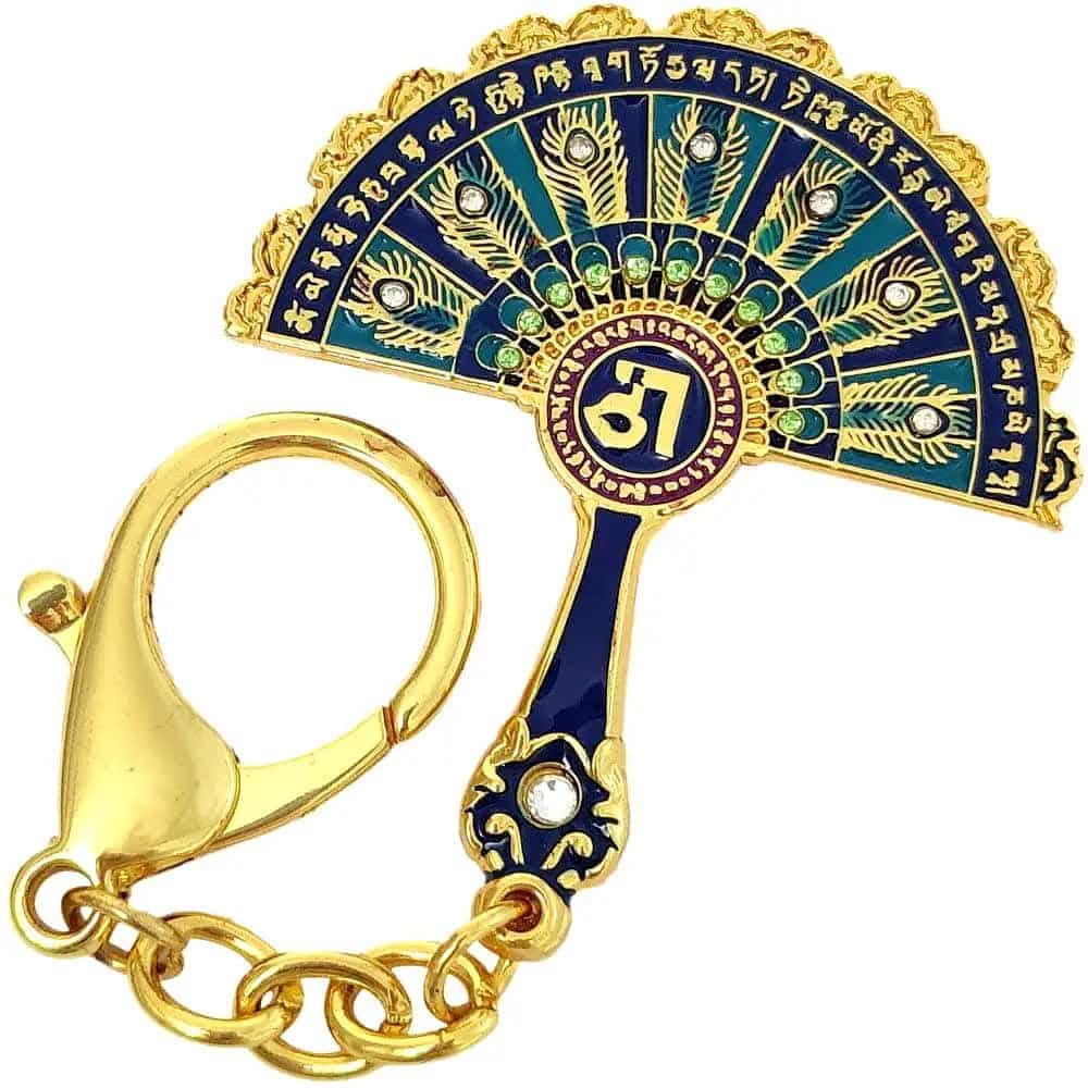 Amuleta Evantai Pentru Protectie Cu Pene De Paun
