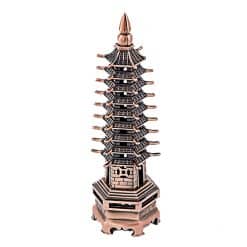 Pagoda celor noua nivele din metal, remediu Feng Shui pentru cariera, sanatate, protectie, studii, educatie, invatatura