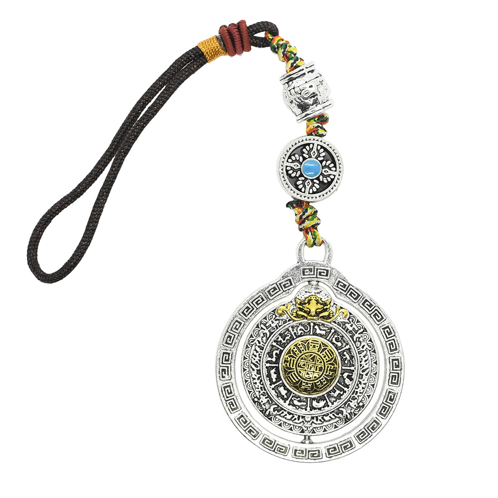 Amuleta Cu Cele 8 Simboluri Tibetane, Dubla Dorje Si Vasul Prosperitatii
