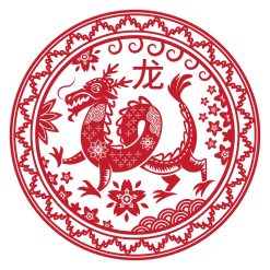 Abtibild feng shui cu zodia dragon mare
