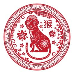 Abtibild feng shui cu zodia maimuta mare