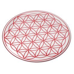 8099 Abtibild stiker 3D cu Floarea Vietii, Simbolul vietii rosu