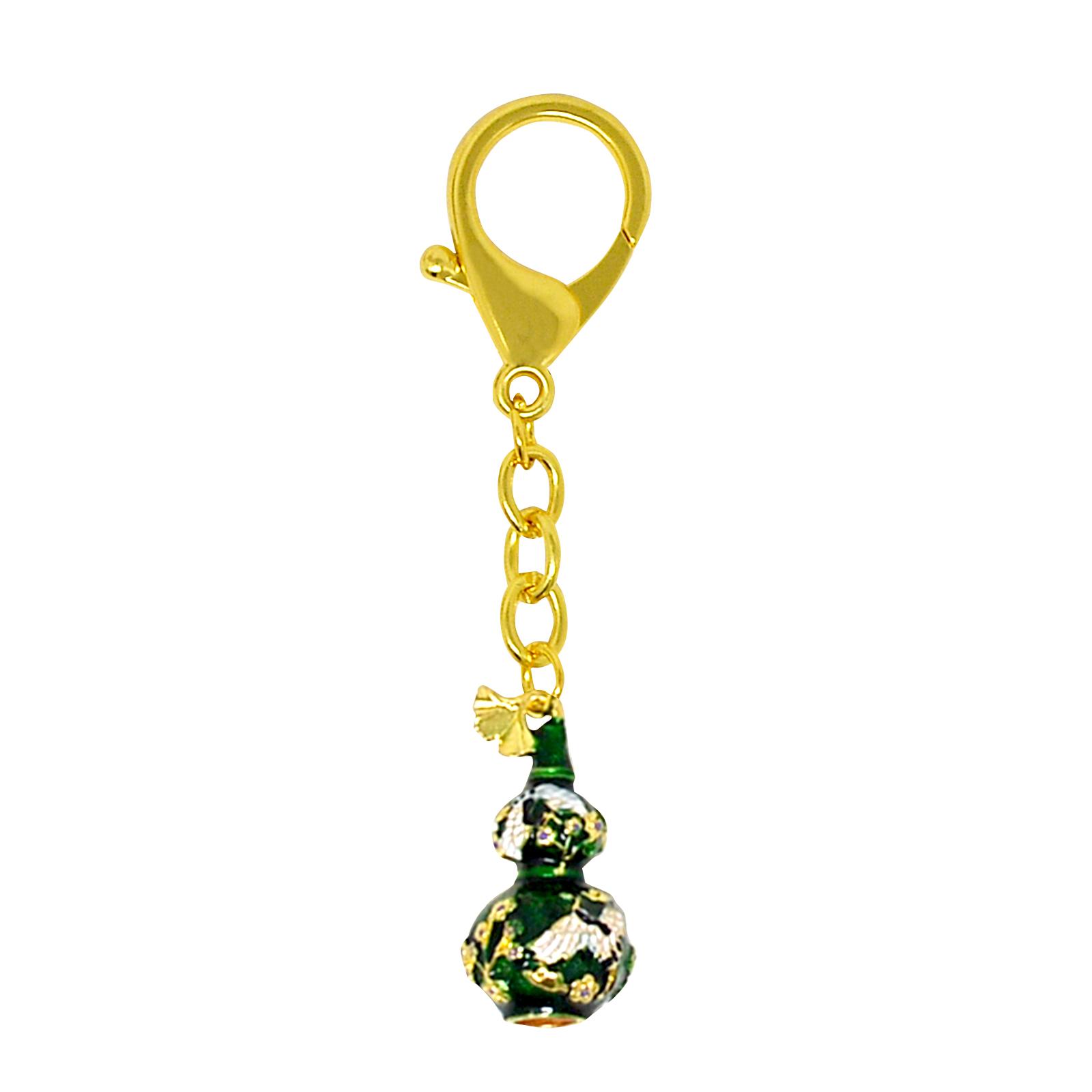 Amuleta Cu Wu Lou Cu Cocorul Vesel - Verde