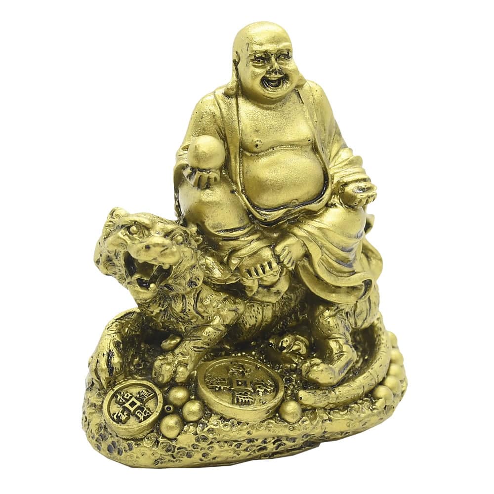 Tigru cu Buddha razand si monede