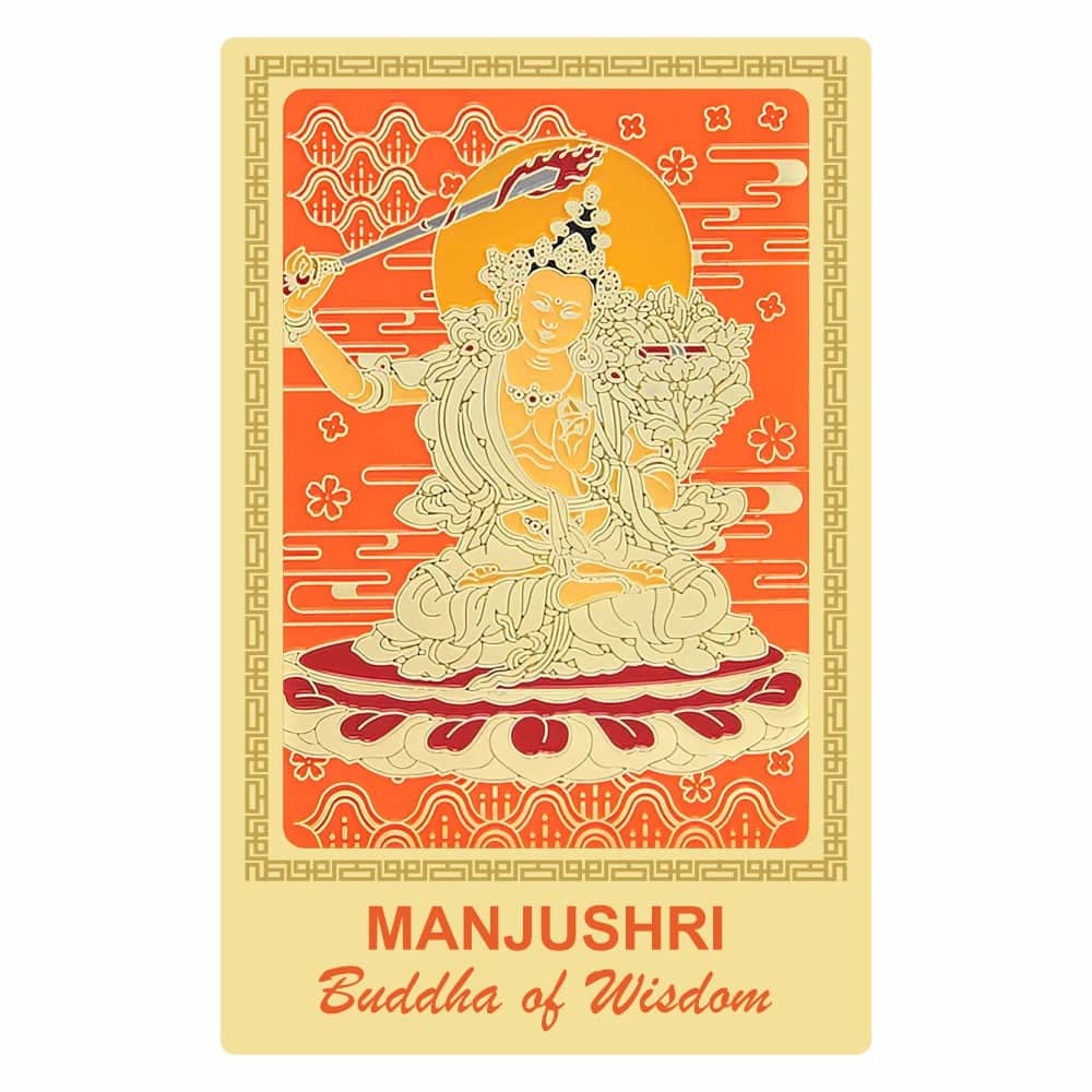 Abtibilt sticker pentru intelepciunie si al invataturii cu Buddha Manjushri - 2023