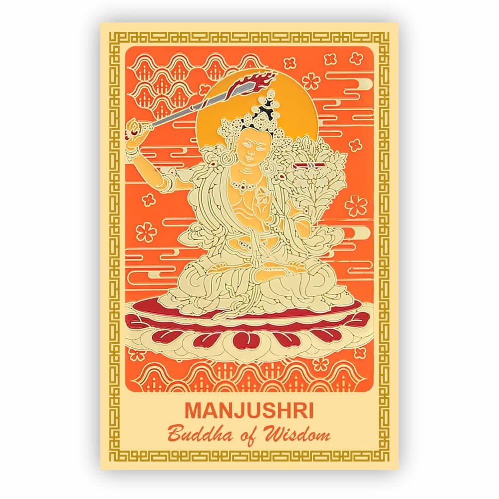 Tablou pentru intelepciunie si invatatura cu Buddha Manjushri 2023 , 20×30 cm