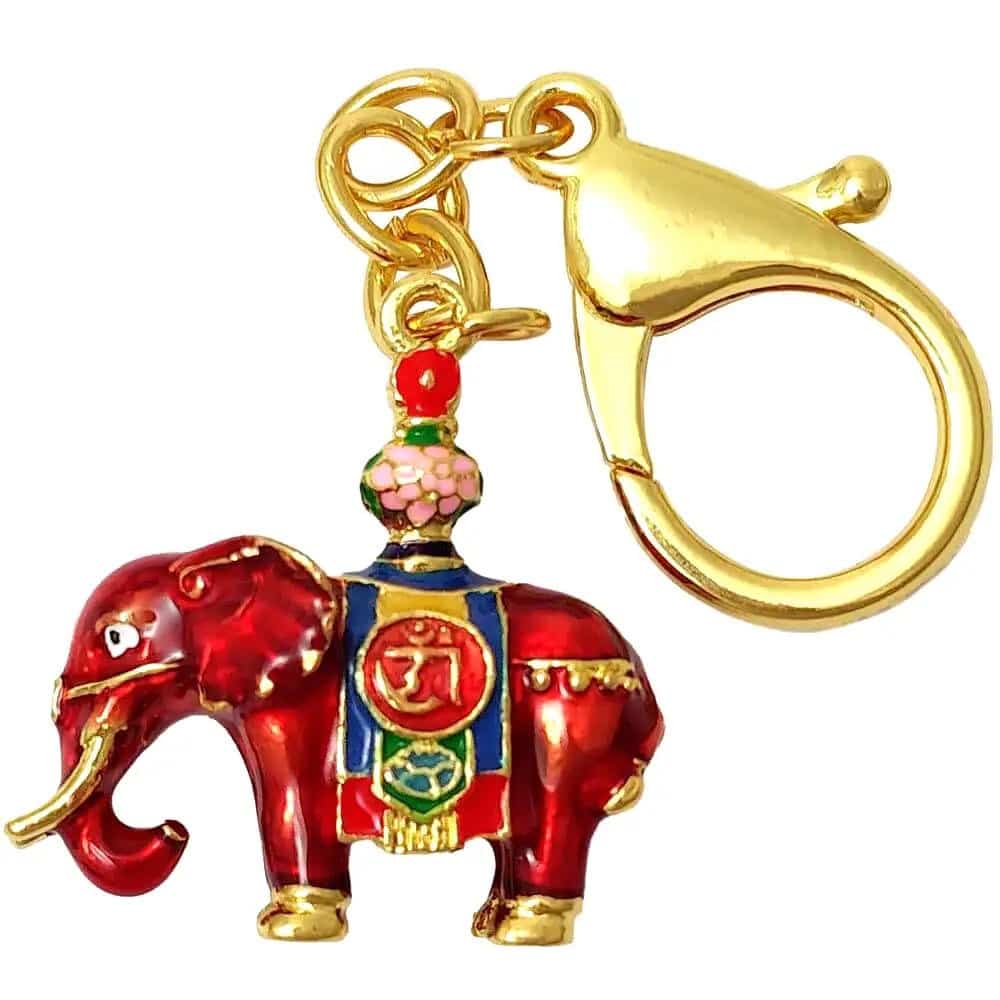 Amuleta Cu Elefantul Rosu Al Prosperitatii Si Amuleta Anti-conflict - Model 2