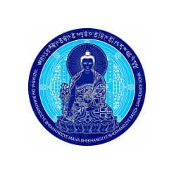 Abtibild sticker cu Buddha medicinei albastra cu floare de lotus 2024 - mic