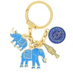 Amuleta impotriva furturilor cu elefant si rinocer si toiagul lui Ksitigarbha 2024