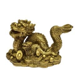 dragon auriu cu pui