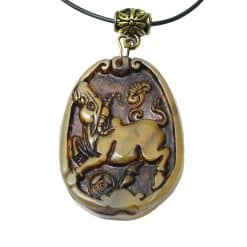 Amuleta medalion cu zodia bivol