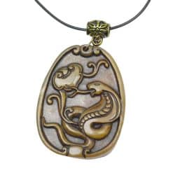 Amuleta medalion cu zodia sarpe