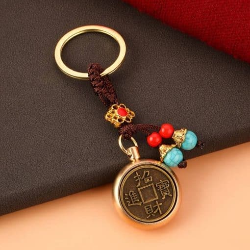 Amuleta cu zodia sarpe si moneda chinezeasca