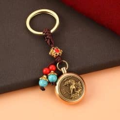 Amuleta cu zodia tigru si moneda chinezeasca